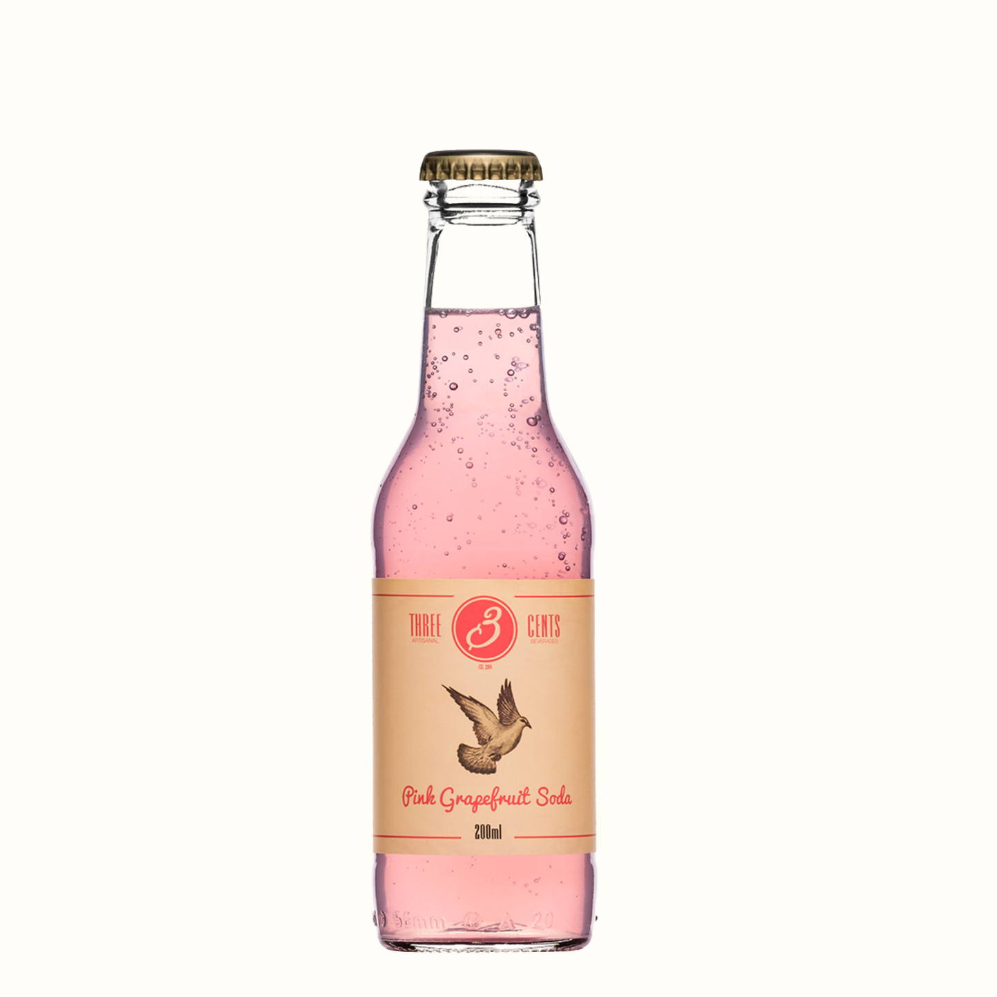 Three Cents Pink Grapefruit Soda 200ml
