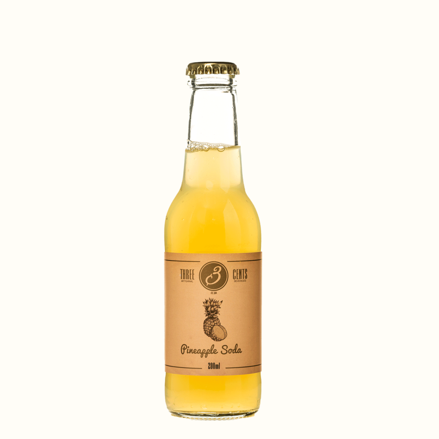 Three Cents Pineapple Soda 200ml