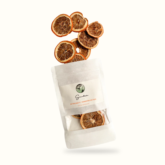 Ginnlich Getrocknete Orangen 25g - Bio-Orangenscheiben für Drinks & Dekoration