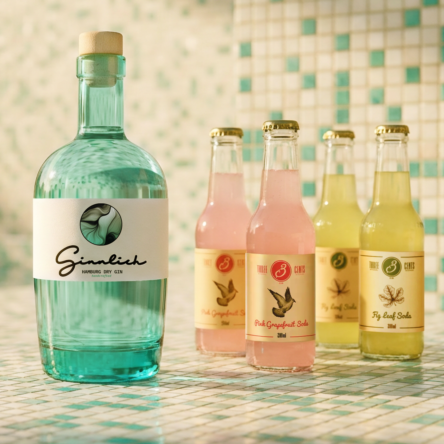 Hamburg Dry Gin – Exotic Soda composition